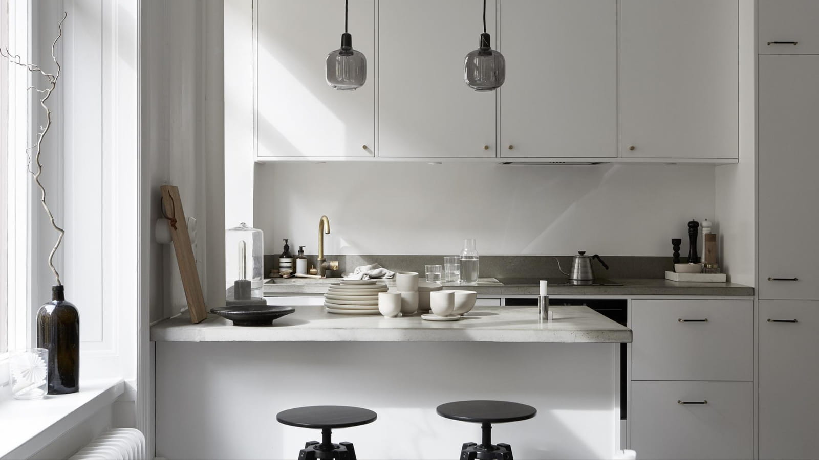 Gris clair en cuisine 