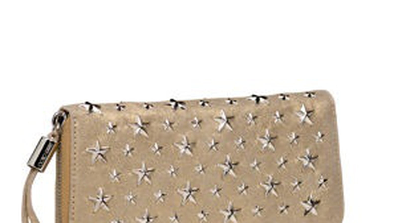 Portefeuille Filipa en cuir métallisé de Jimmy Choo