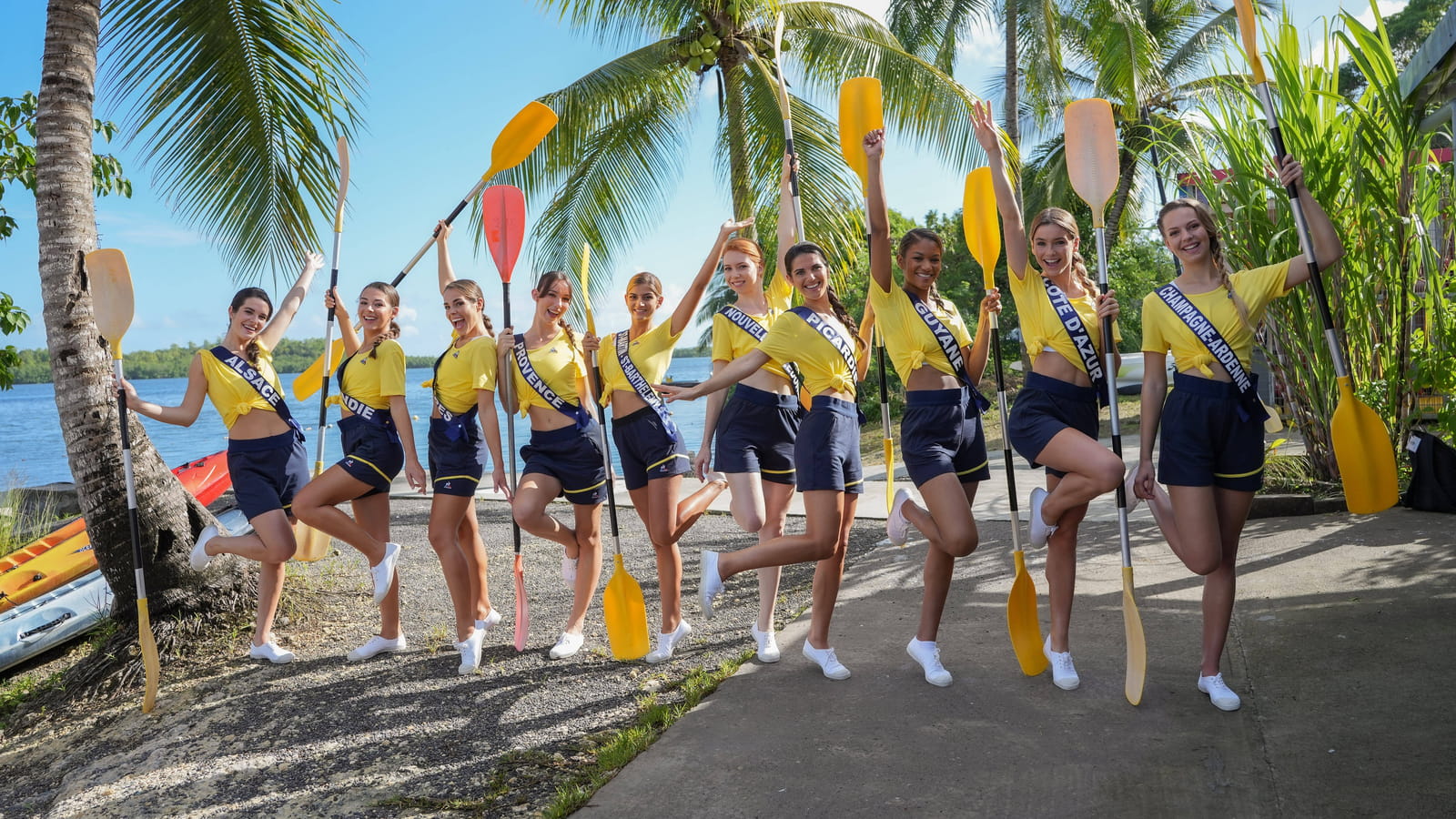 Activité kayak pour les candidates
