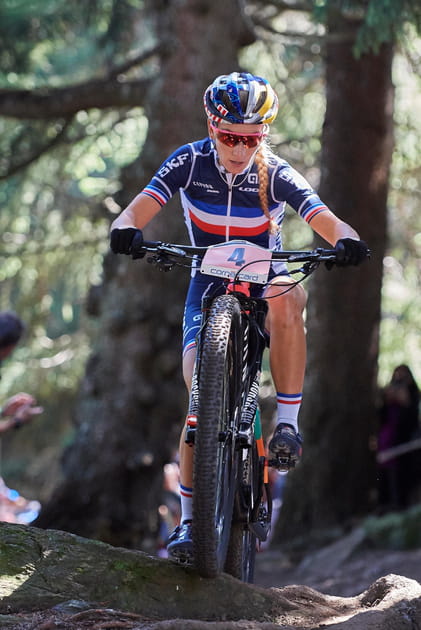 La cycliste Pauline Ferrand-Pr&eacute;vot en Suisse en 2018