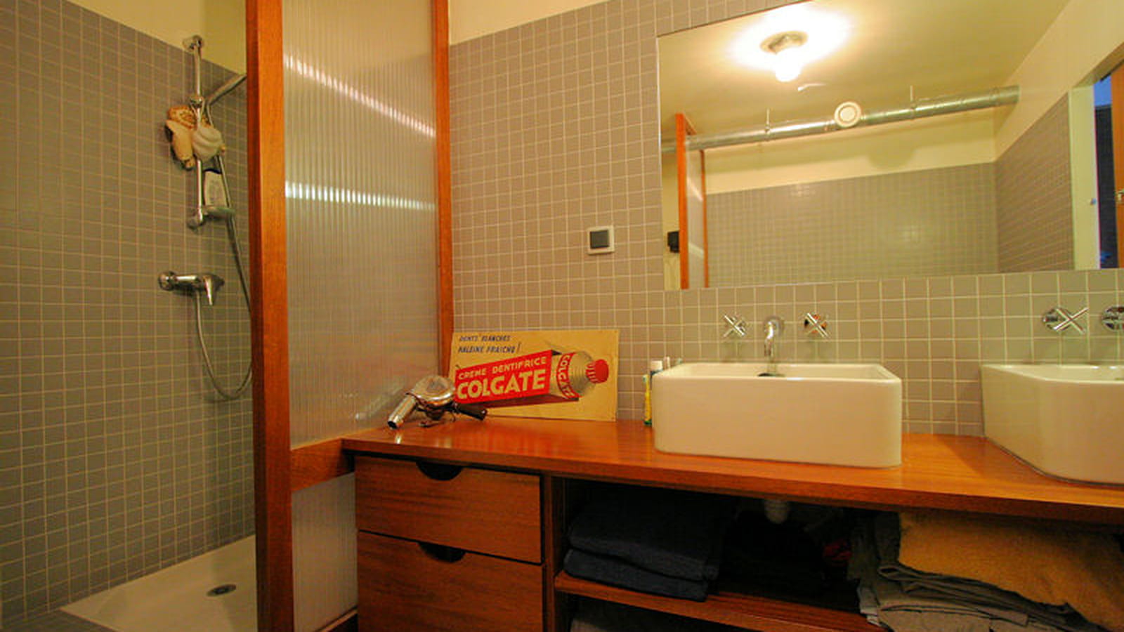 Plan vasque en bois
