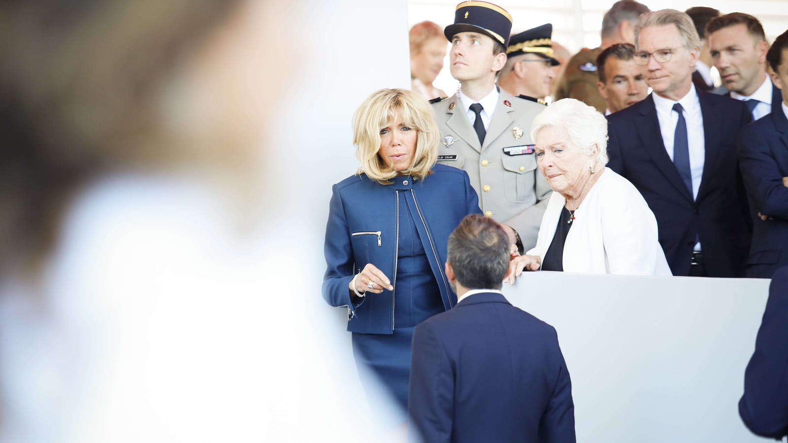 Avec Brigitte et Emmanuel Macron le 14 juillet 2017