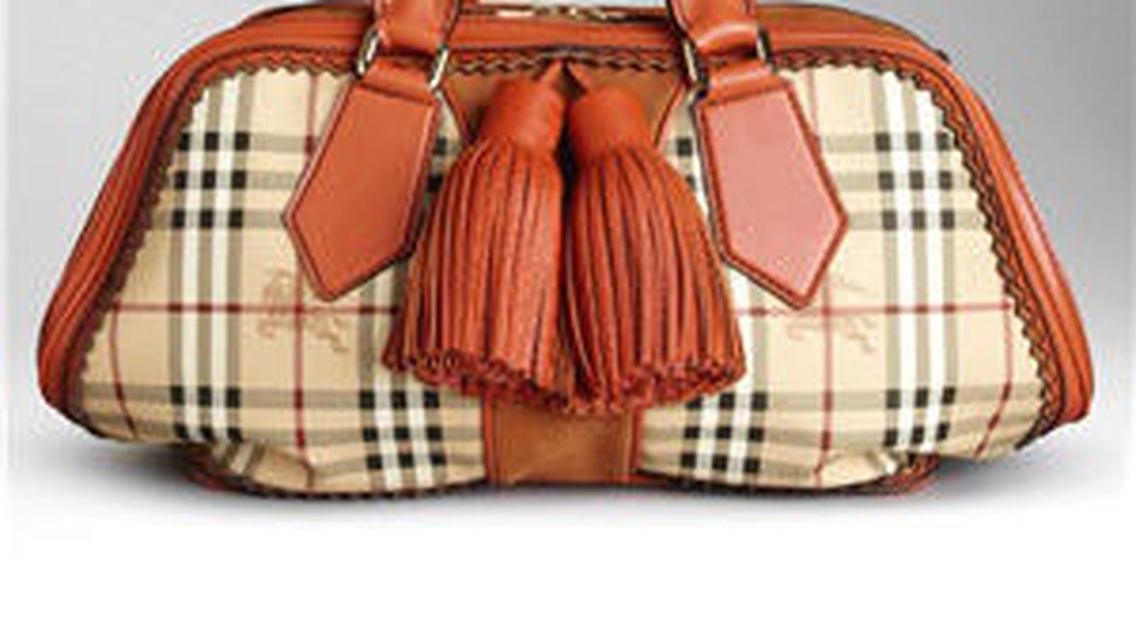 Sac bowling en Haymarket à pompons de Burberry Prorsum 