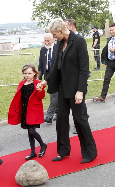 Gabriella et Charlene Wittstock, sur le tapis rouge
