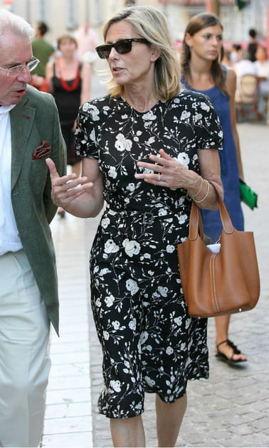 Claire Chazal en robe fleurie