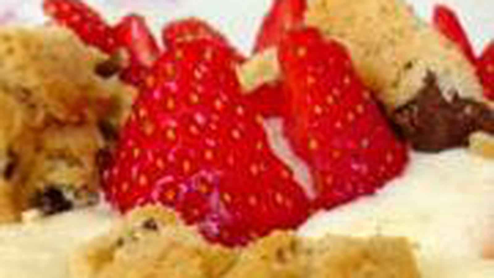 Mousse fraise cookie