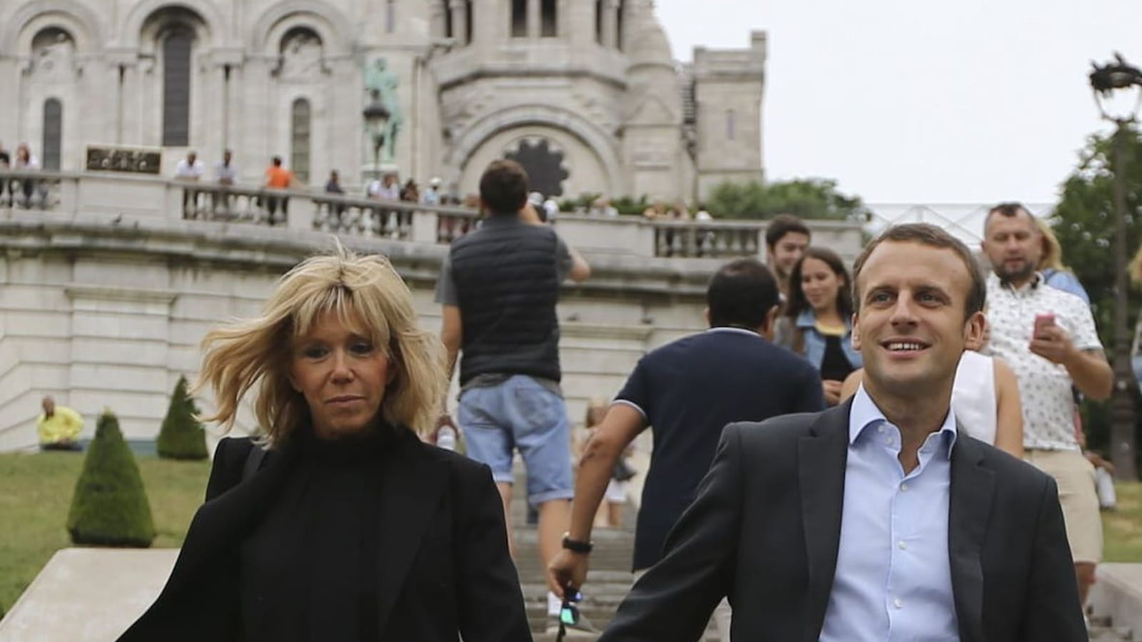 Brigitte et Emmanuel Macron
