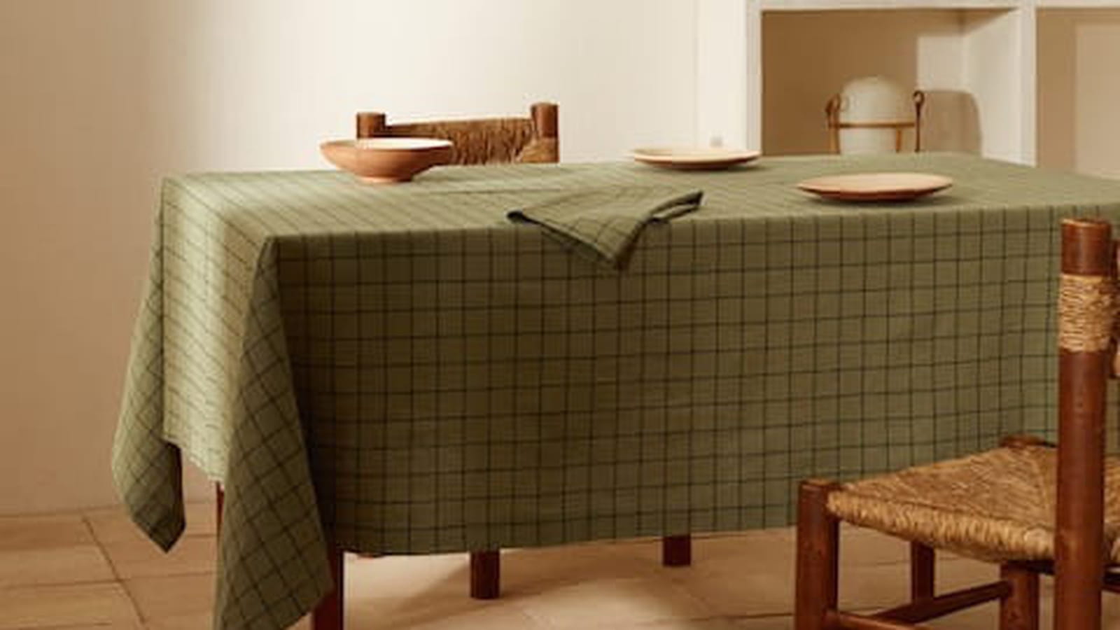 Carreaux kaki