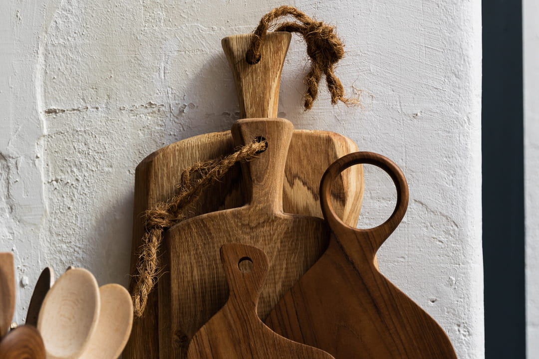 Teakhaus Planche à découper en bois de boucher – Grande