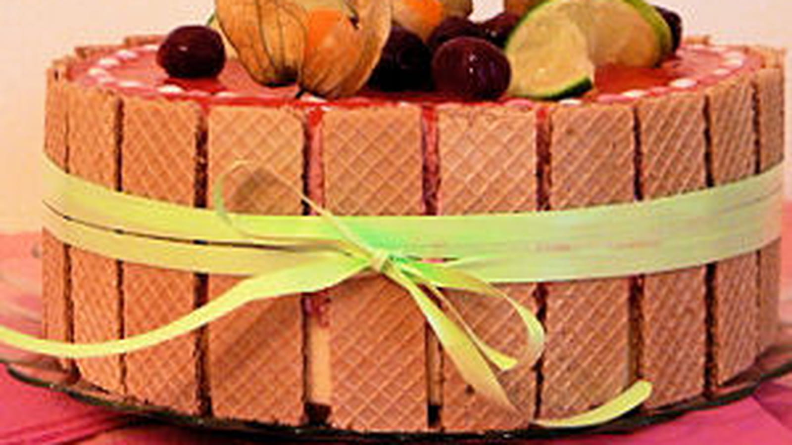 Bavarois chocolat blanc et cerises