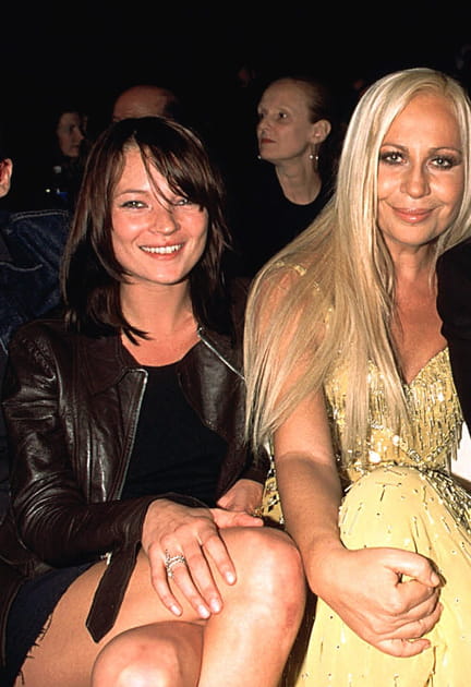 Kate Moss et Donatella Versace le 5 décembre 1999
