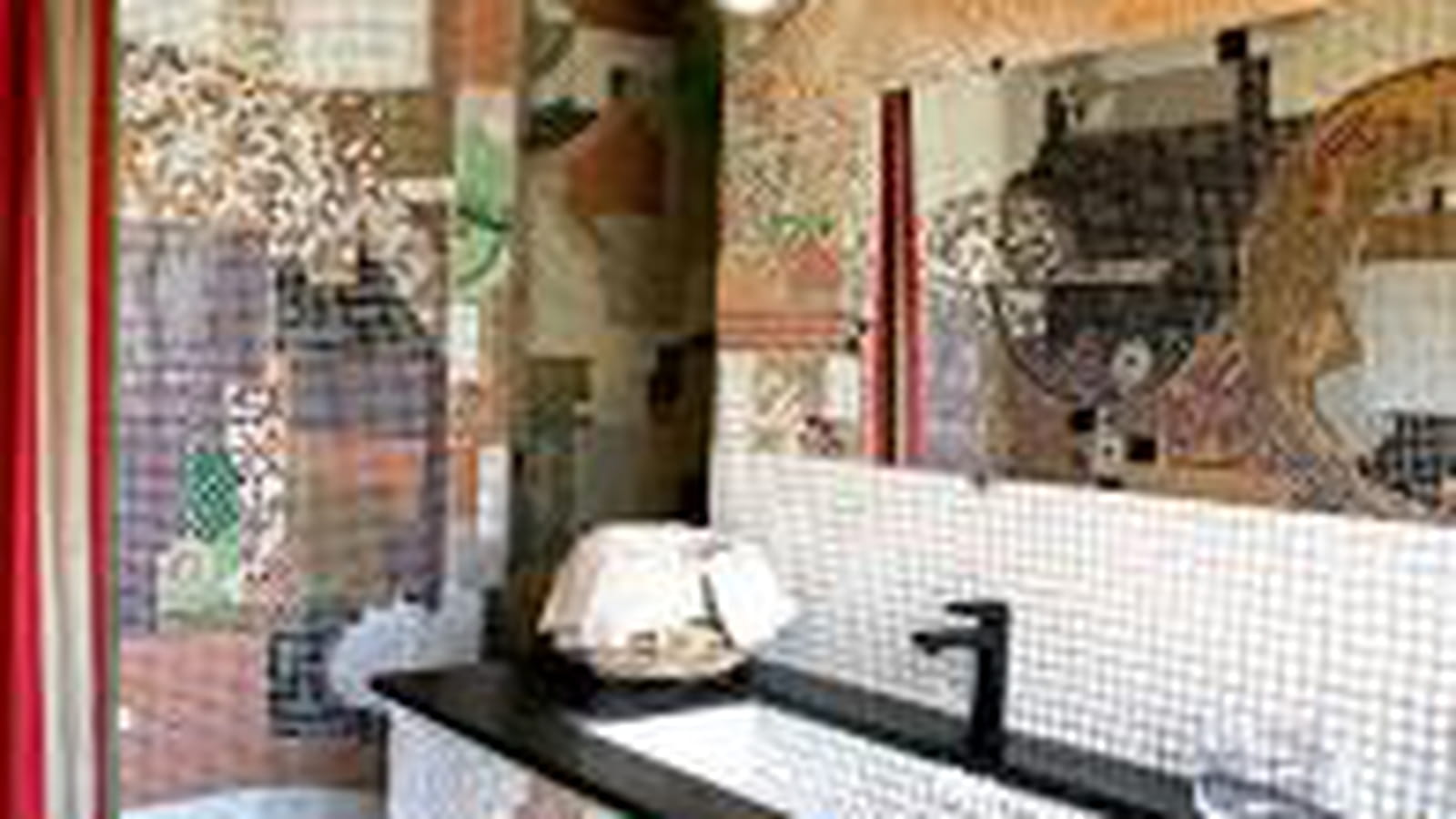Salle de bains en mosaïque