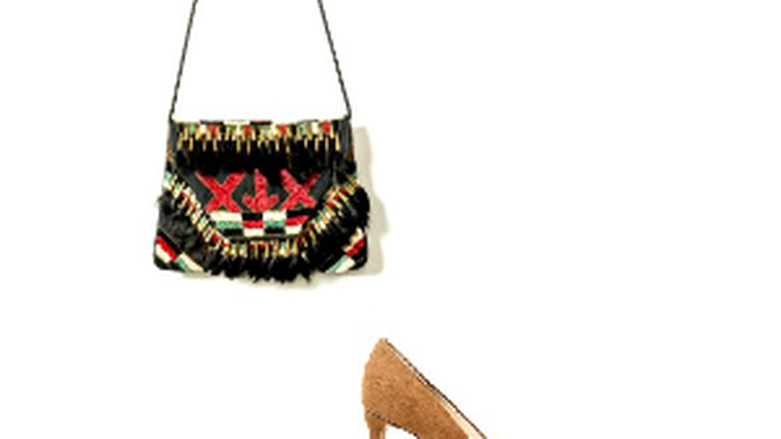 Sac Antik Batik et escarpins Mango