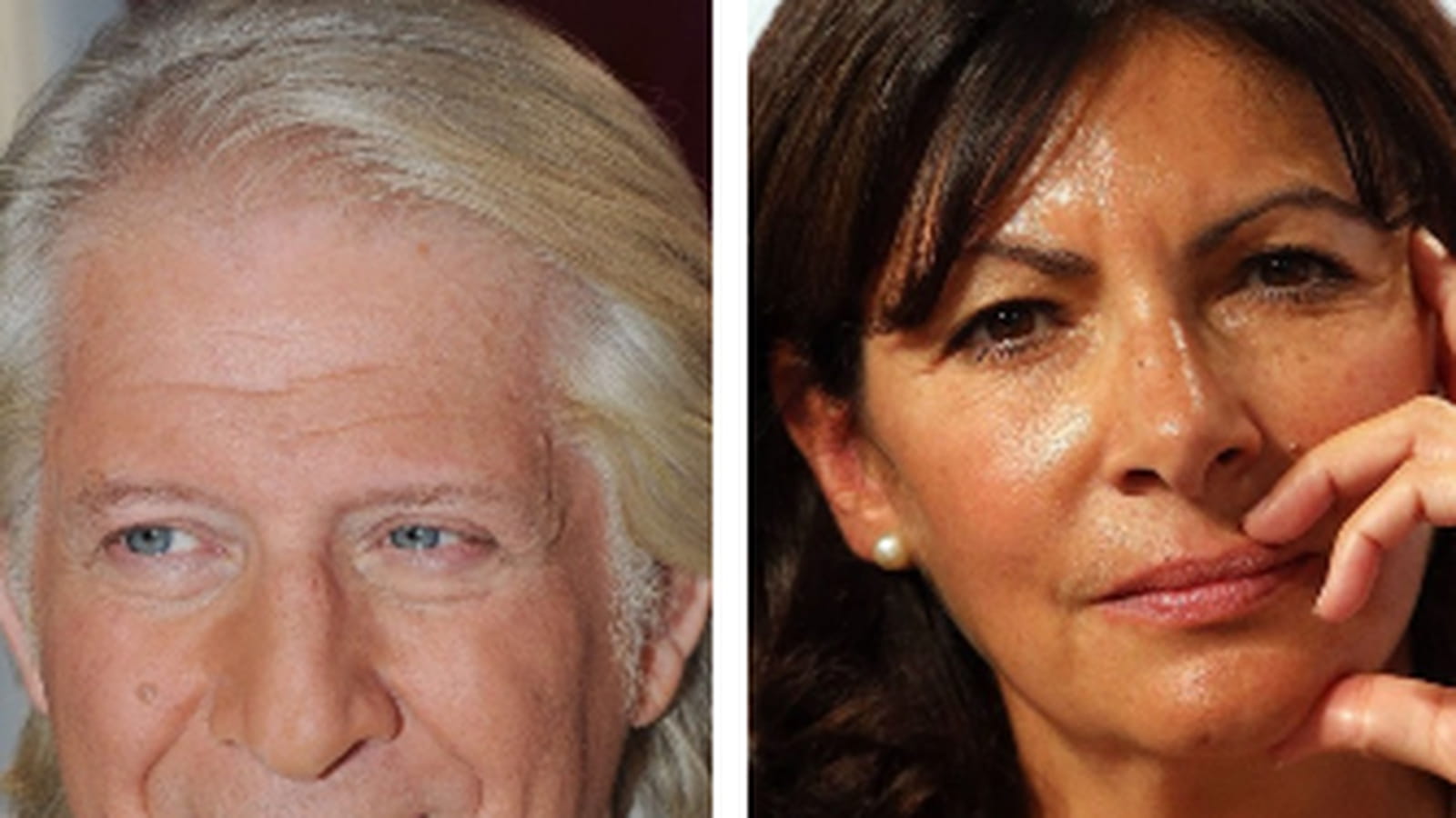 Patrick Sébastien et Anne Hidalgo