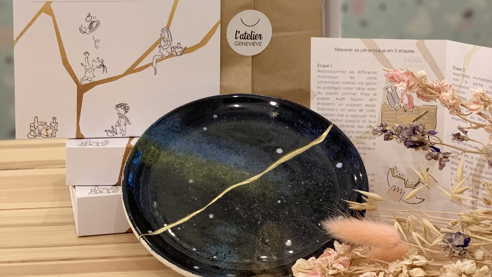 Kit kintsugi Atelier Geneviève