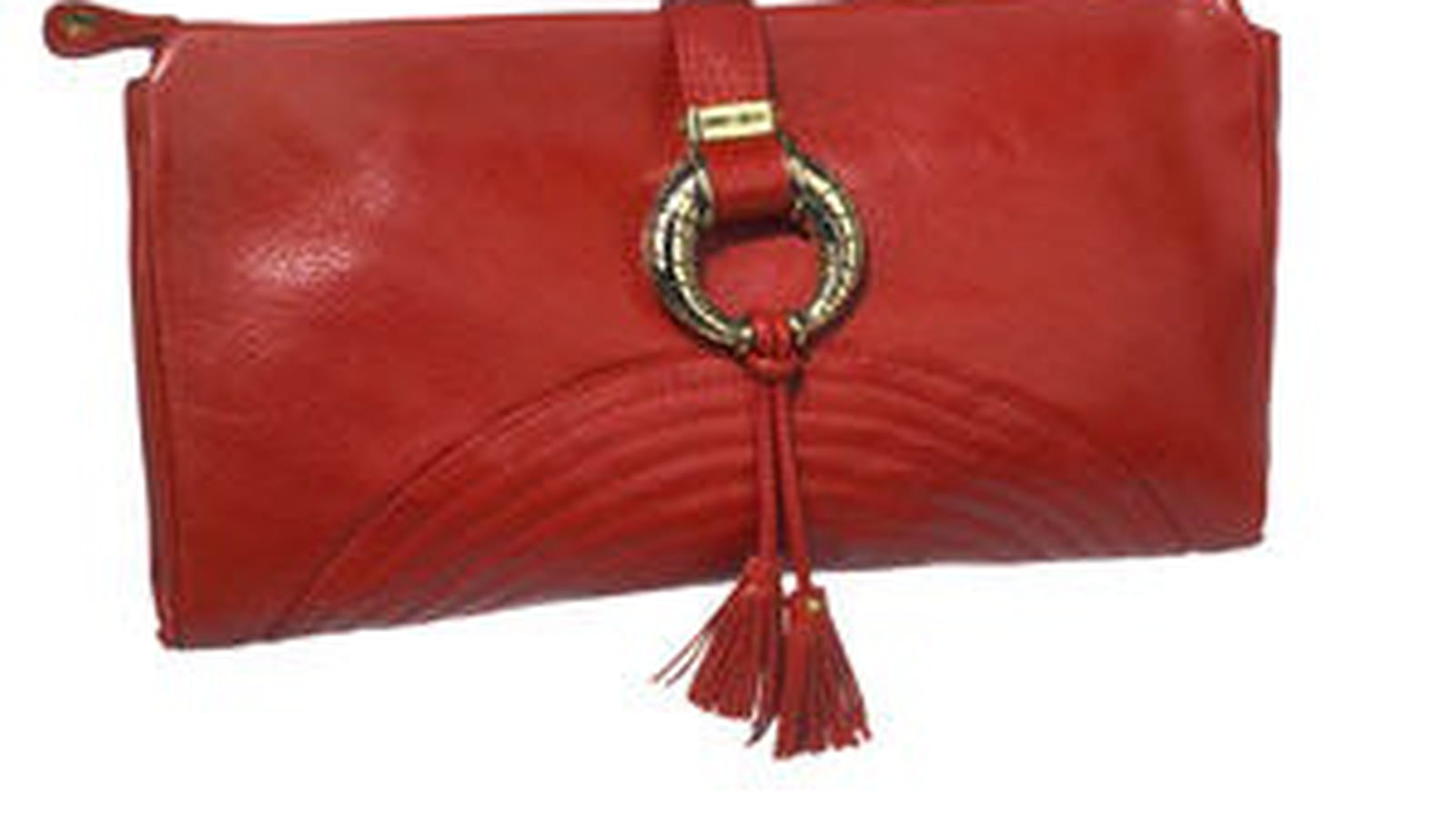 La pochette rouge de Jimmy Choo