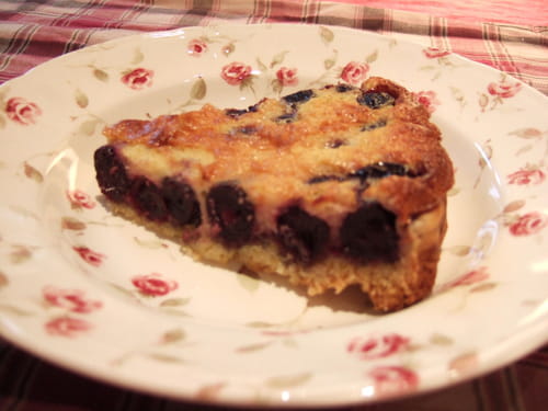 Tarte-clafoutis aux cerises noires