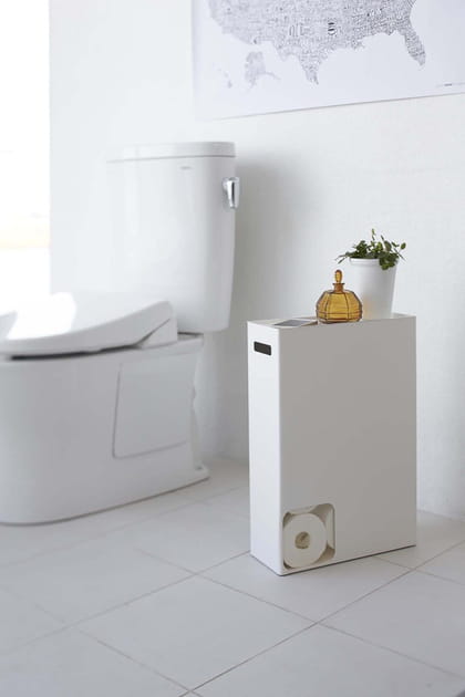 Une tour de stockage pour le papier toilette immacul&eacute;