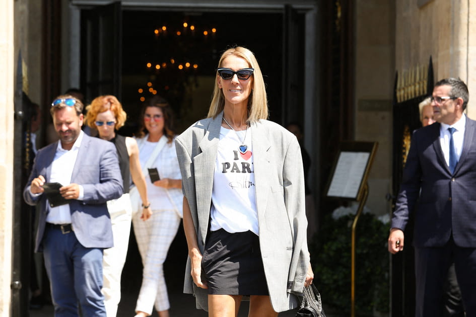 C&eacute;line Dion, tendance avec son carr&eacute; long ultra lisse