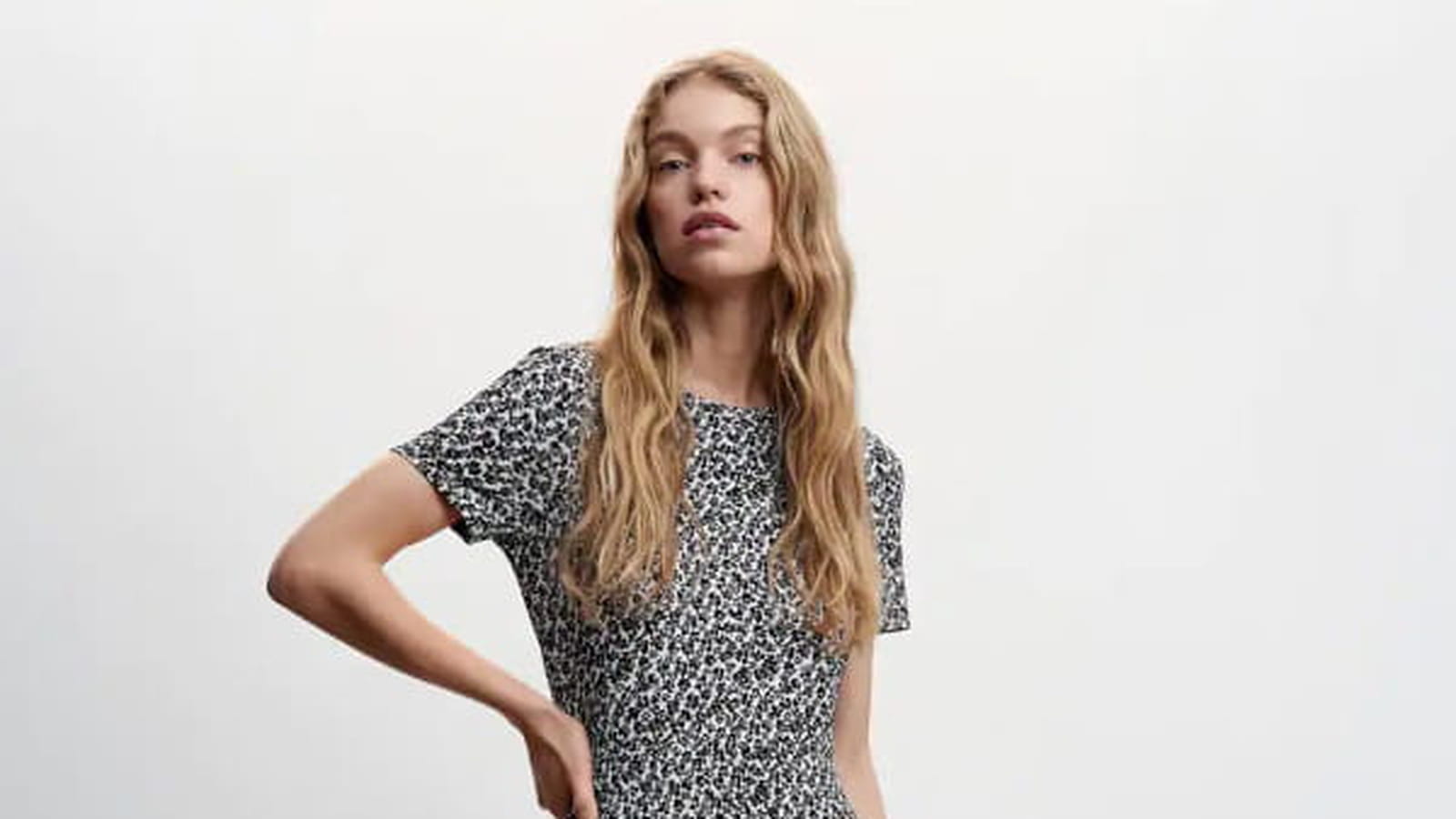 Robe fendue Mango 