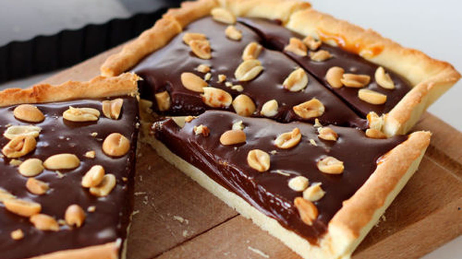 Tarte au chocolat et confiture de lait