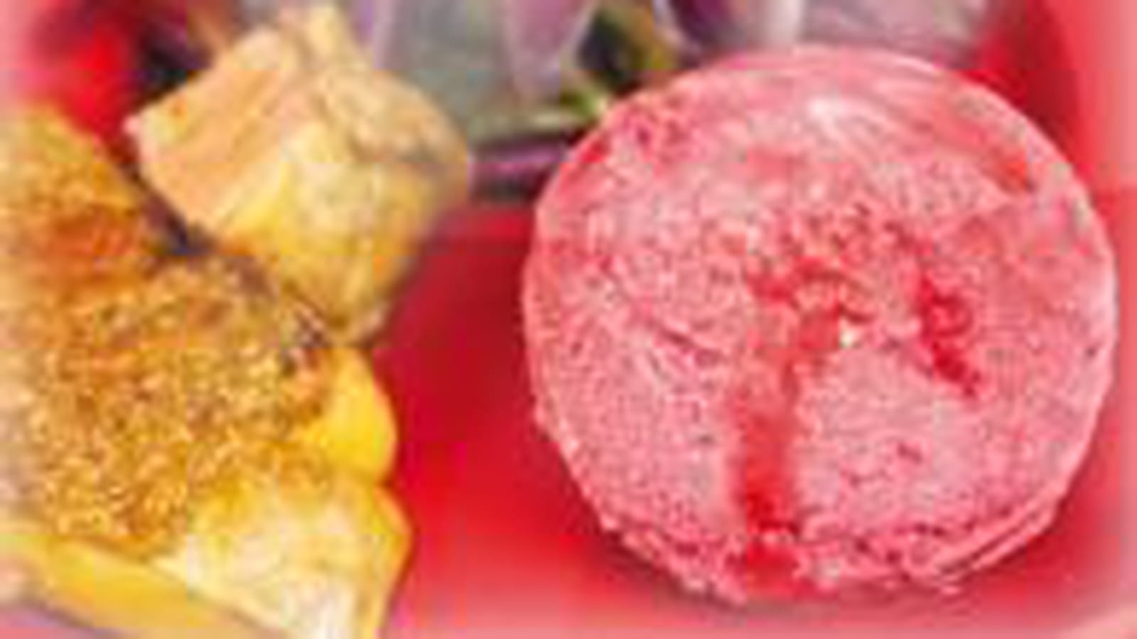 Fois gras et sorbet framboise