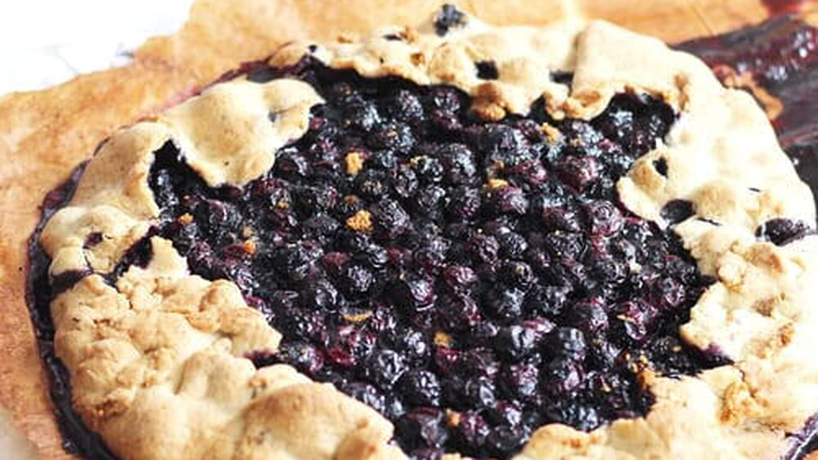 Tarte aux myrtilles et spéculoos