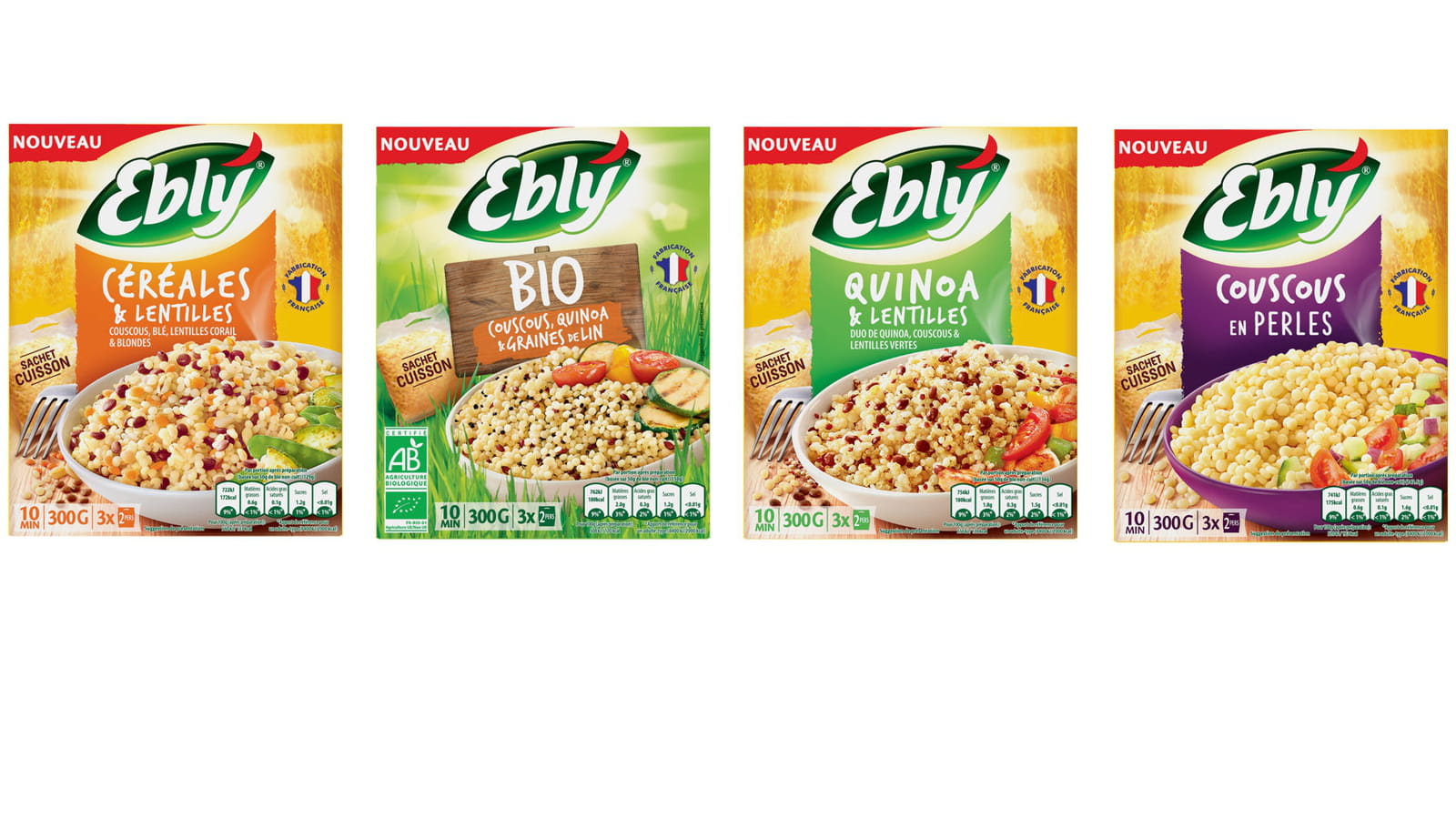 Nouveautés aux céréales d'Ebly