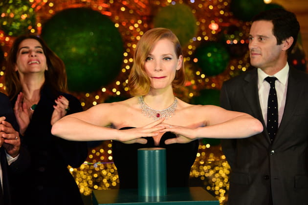 Jessica Chastain appuie sur le champignon