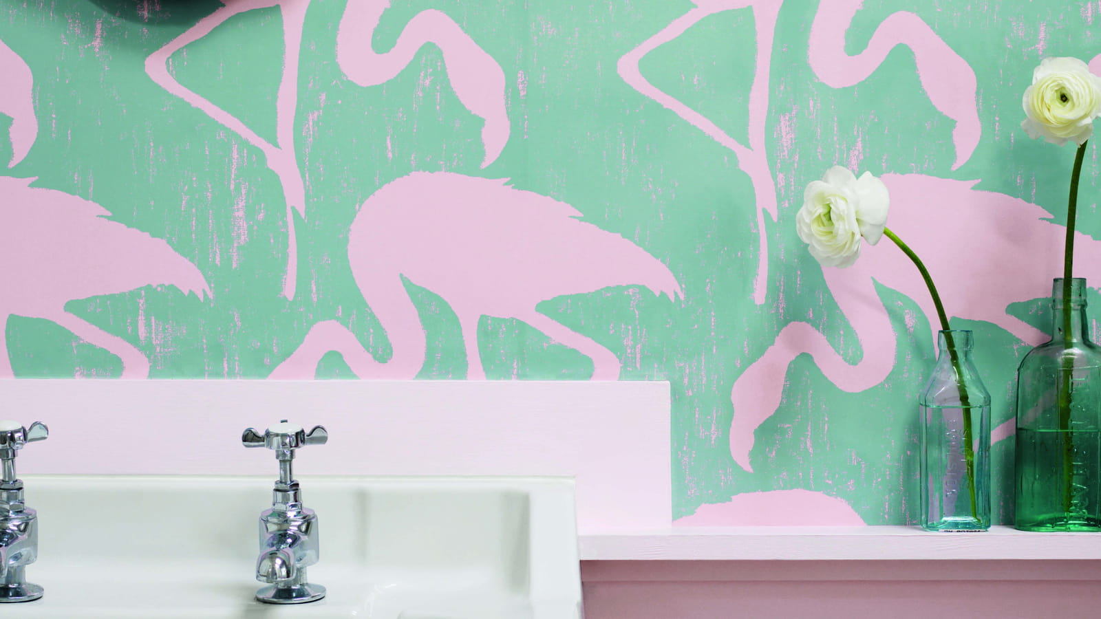 Papier peint Flamingos de Sanderson