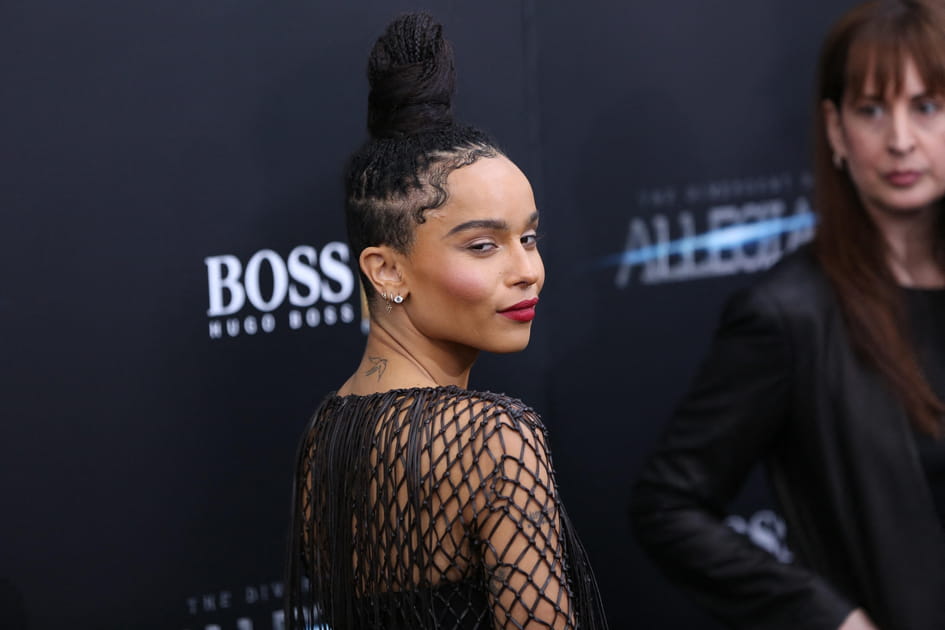 Le chignon perspective et les babyhair de Zo&euml; Kravitz