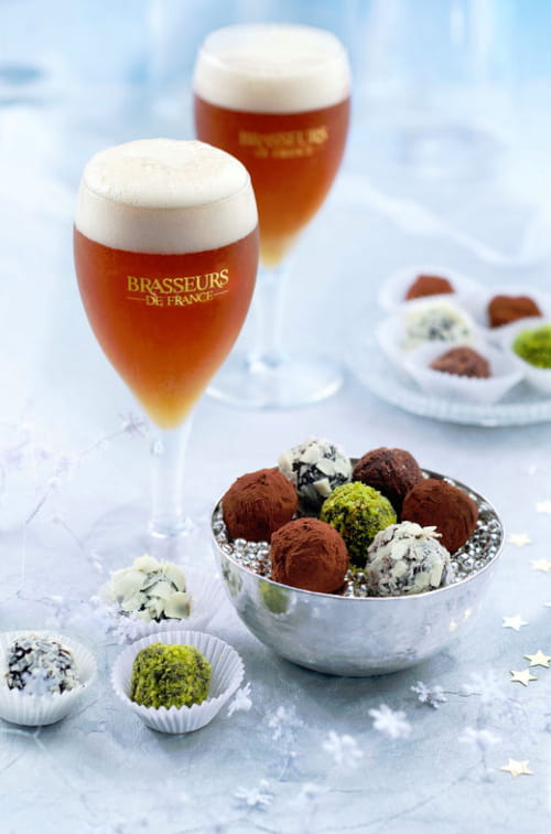 Truffes au chocolat en habit divers