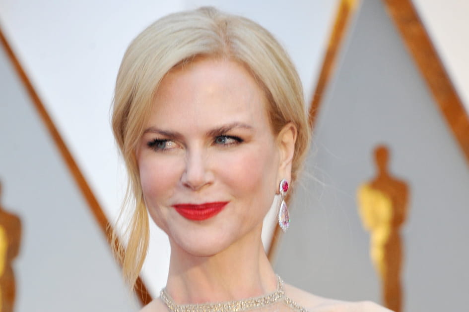 Les l&egrave;vres rouges choc de Nicole Kidman