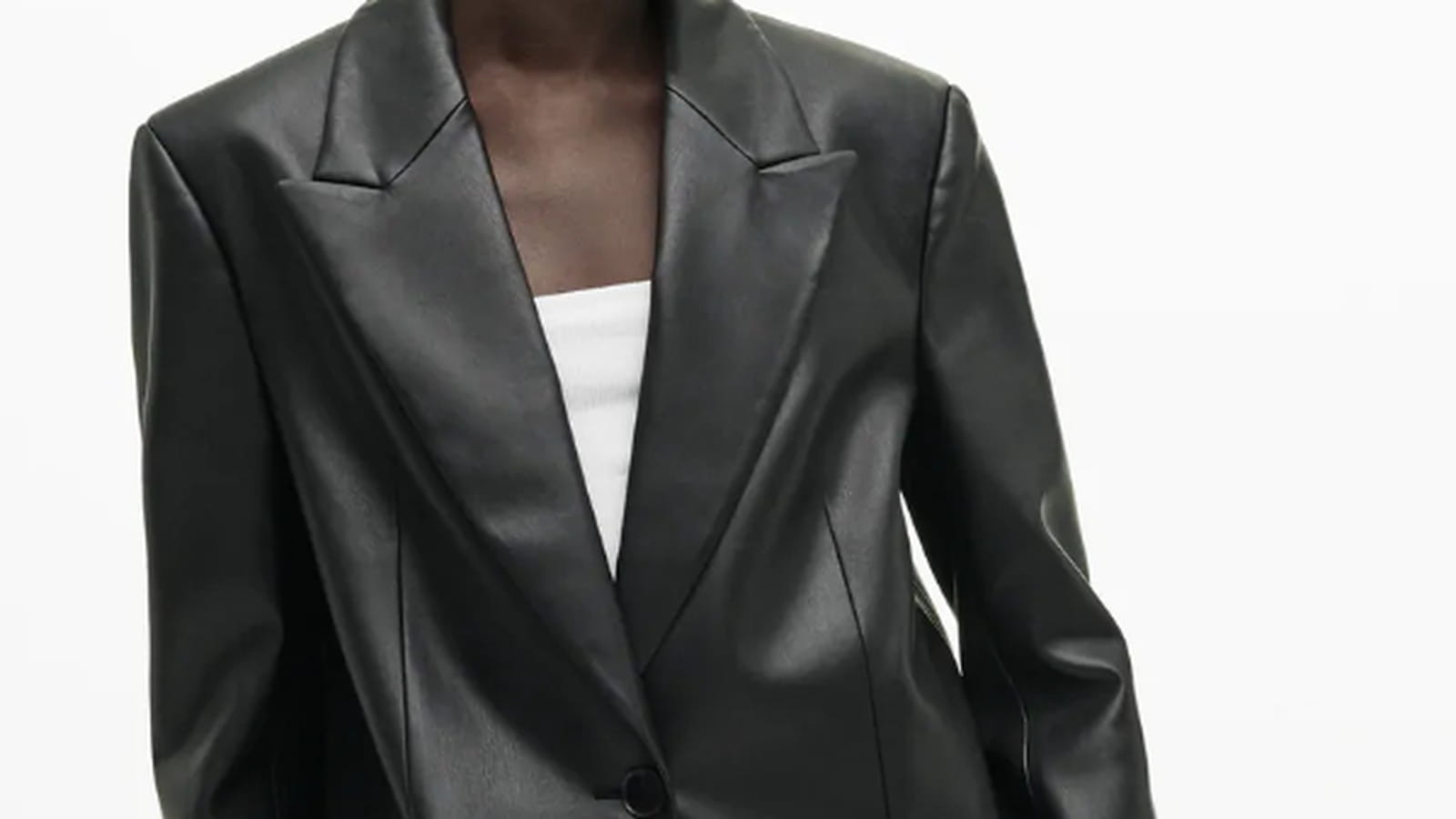Veste en cuir synthétique