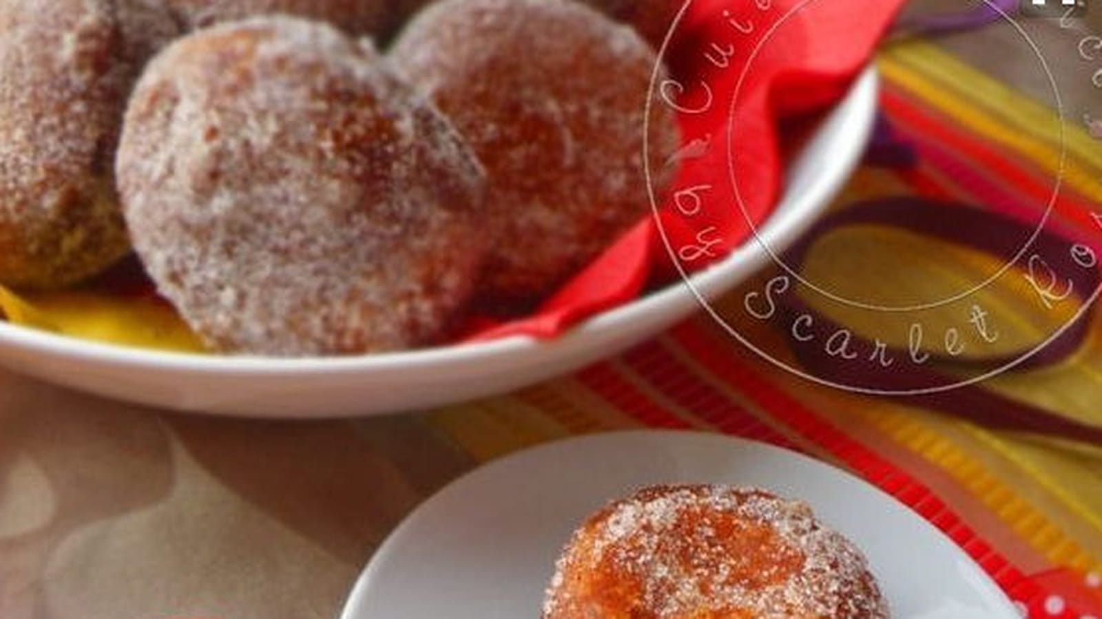 Beignets fourrés à la confiture