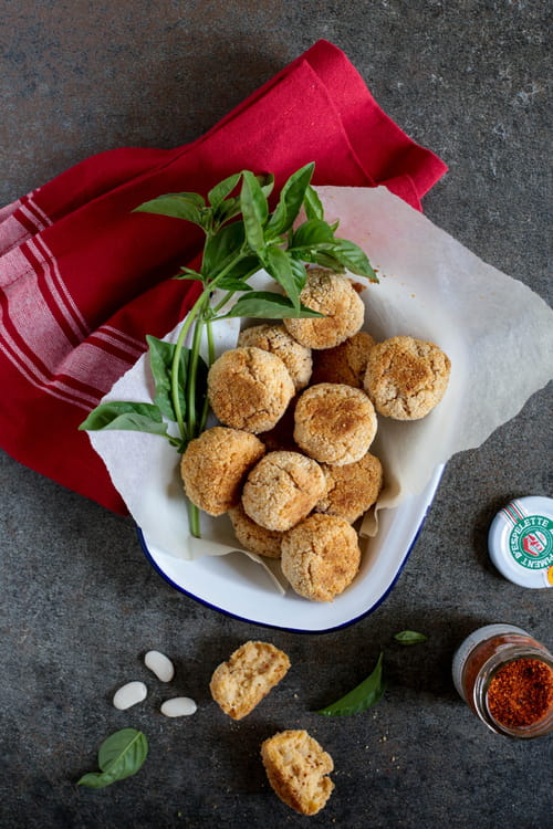 Croquettes de Haricots Tarbais au piment d’Espelette