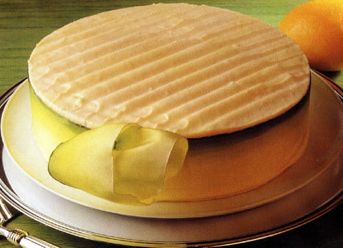 Pain de Gênes et sa ganache de mousse au citron