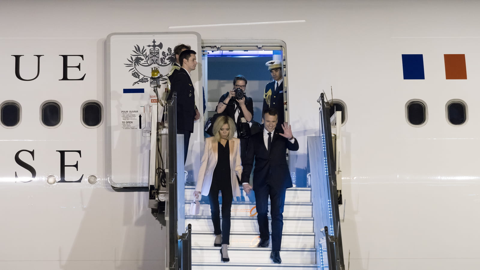Brigitte et Emmanuel Macron