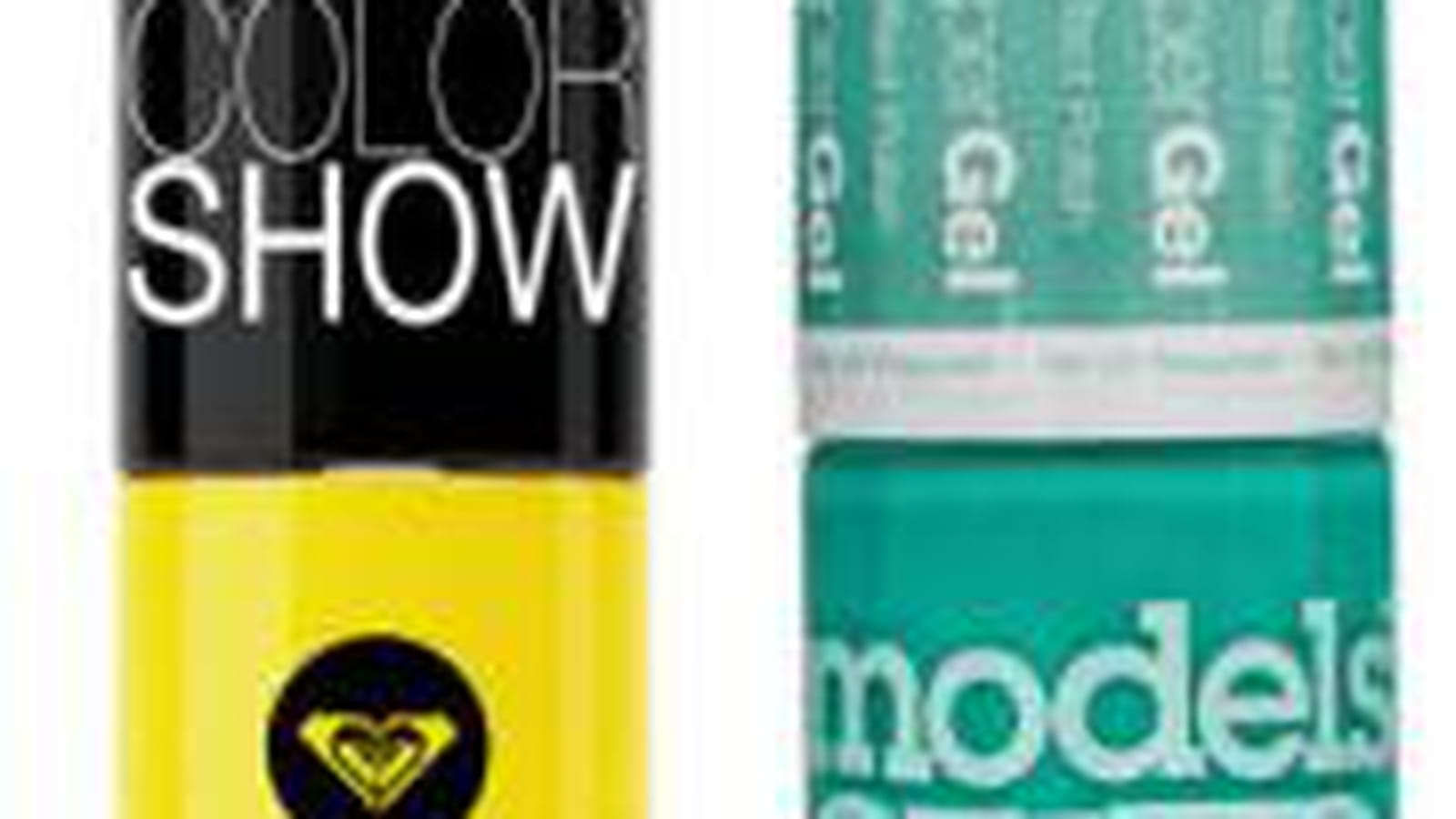 Vernis jaune flashy et turquoise