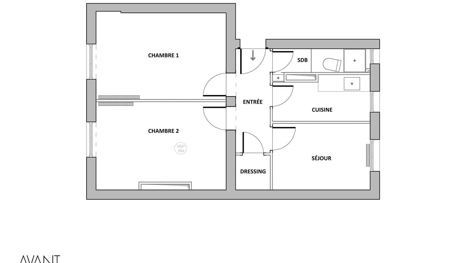 Plan existant