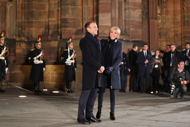 Les Macron &agrave; la comm&eacute;moration de la Premi&egrave;re Guerre Mondiale