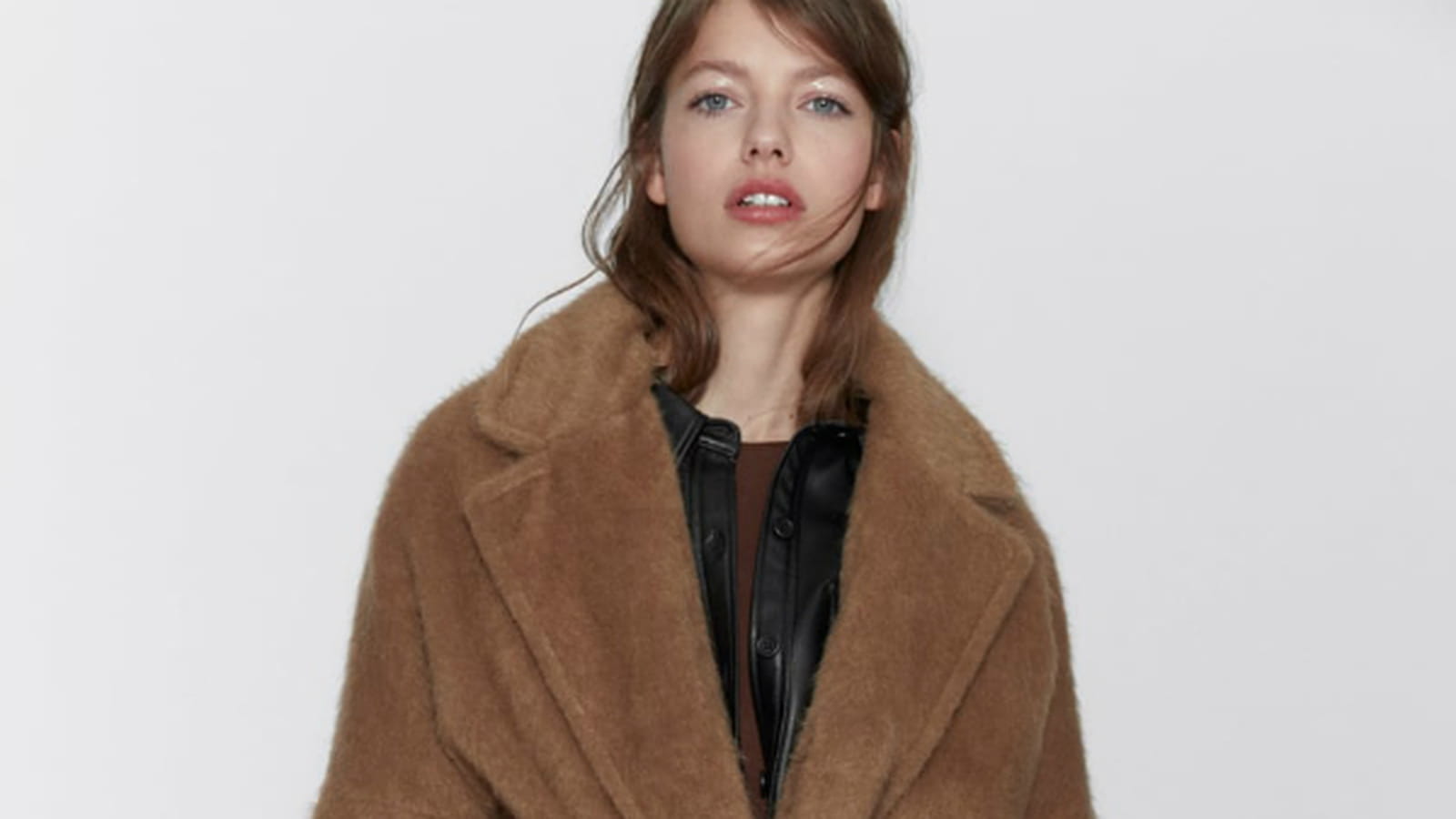 Manteau effet fourrure 