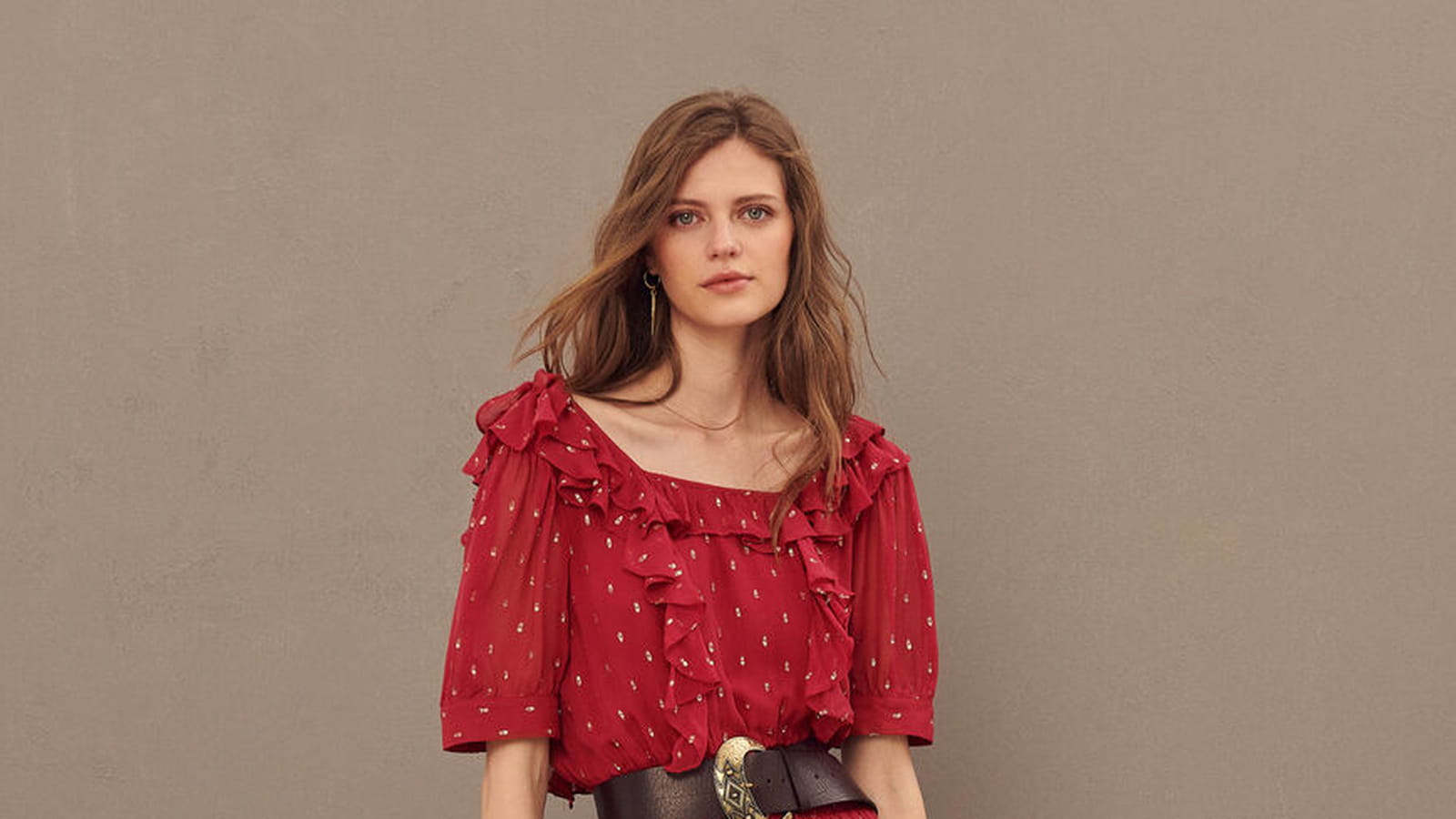 Robe rouge Ba&sh