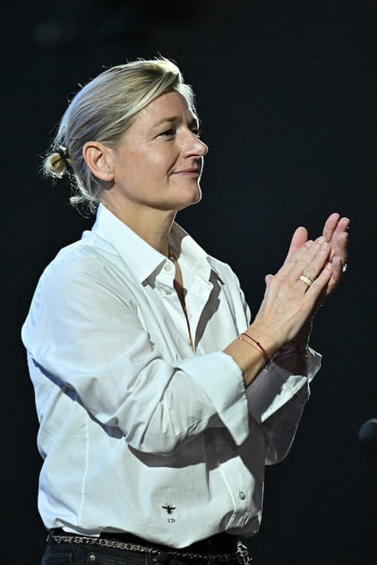 Anne-Elisabeth Lemoine en chemise blanche Dior