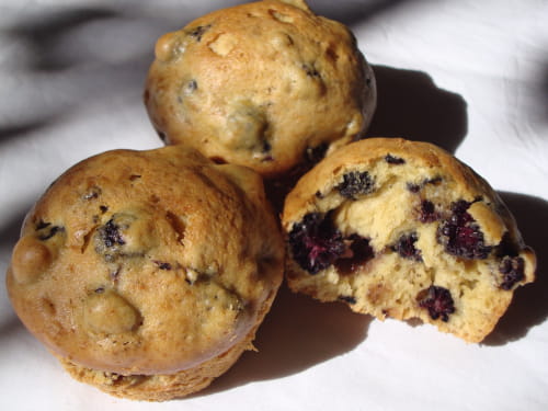 Muffins aux mûres