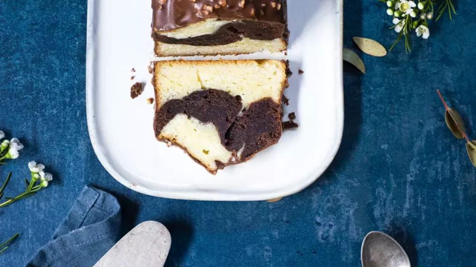 Cake marbré vanille et cacao de Jérémy Del Val