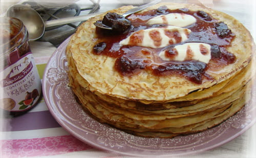 Crêpes à la confiture de figues rouges