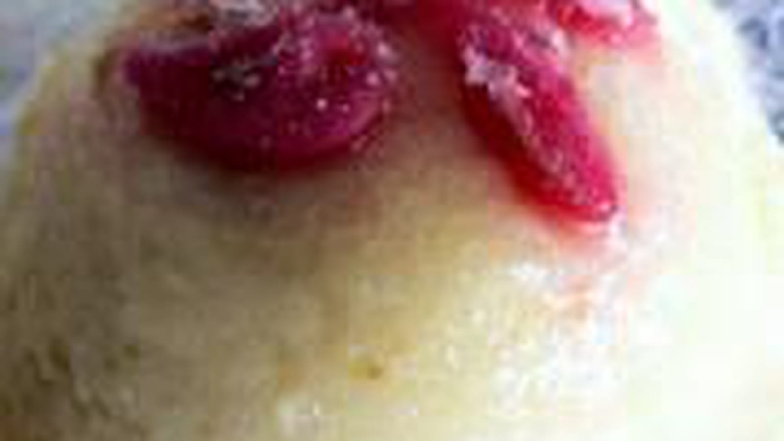 Crème renversée à la rose