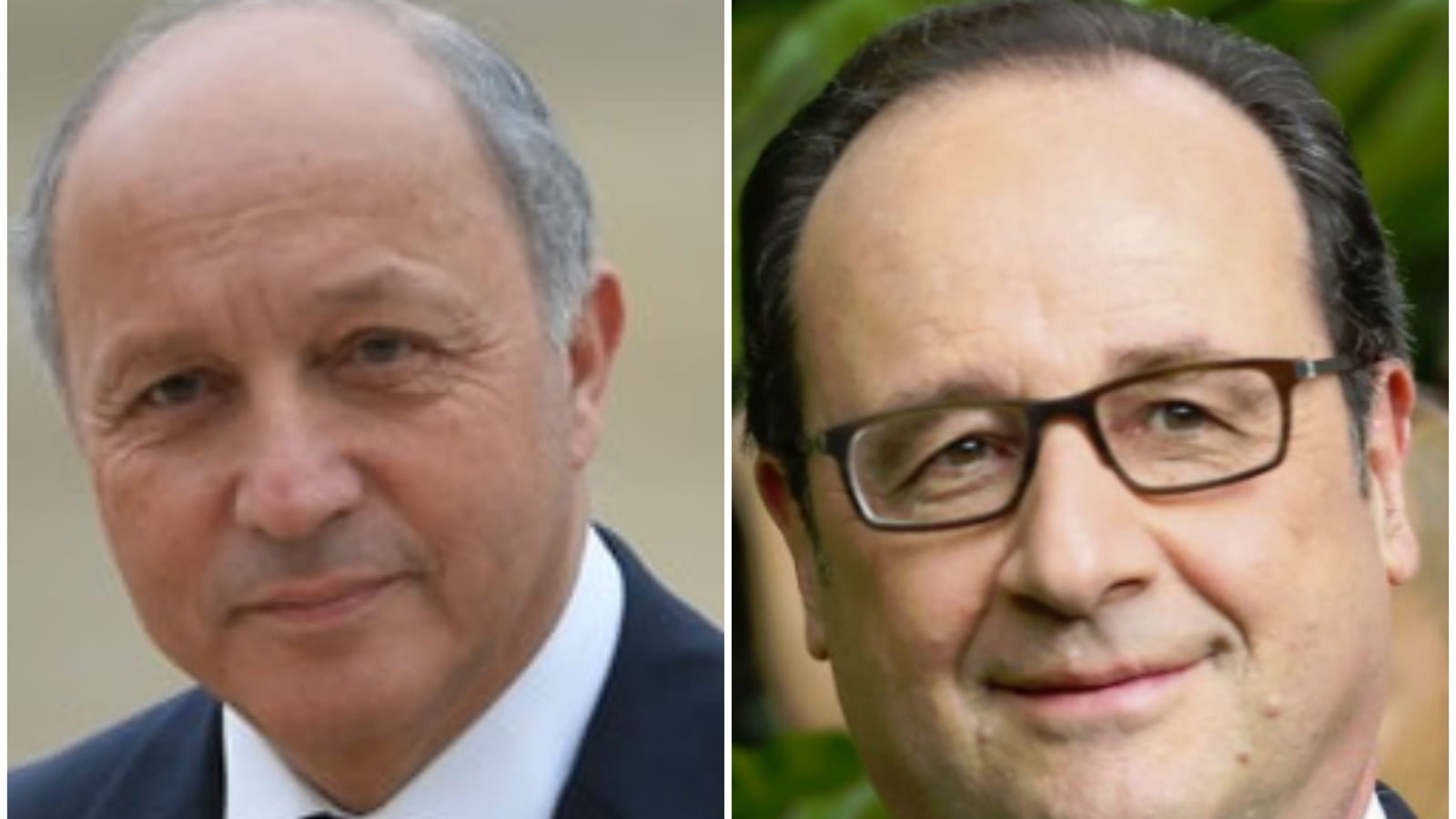 Laurent Fabius et François Hollande
