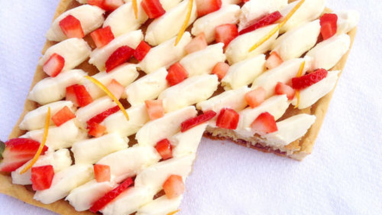 Tarte aux fraises et à la fleur d'oranger d'Eric Kayser